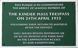 Trespass Trail plaque